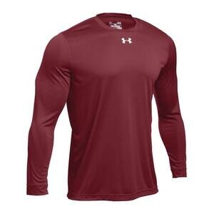 NEW UNDER ARMOUR men's 2.0 long sleeve locker tee top - plus in cardinal